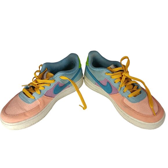 Air Force 1 Next Nature 'Sun Club Sneakers Size 5.5Y Colorful Pastel Colorblock - Picture 5 of 11